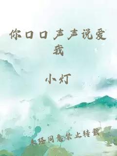 你口口声声说爱我